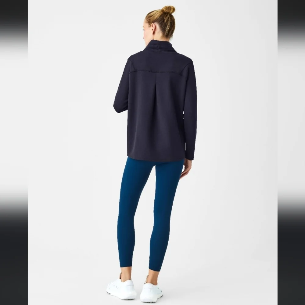 SPANX Charcoal Gray Turtleneck Pullover - Picture 2 of 7